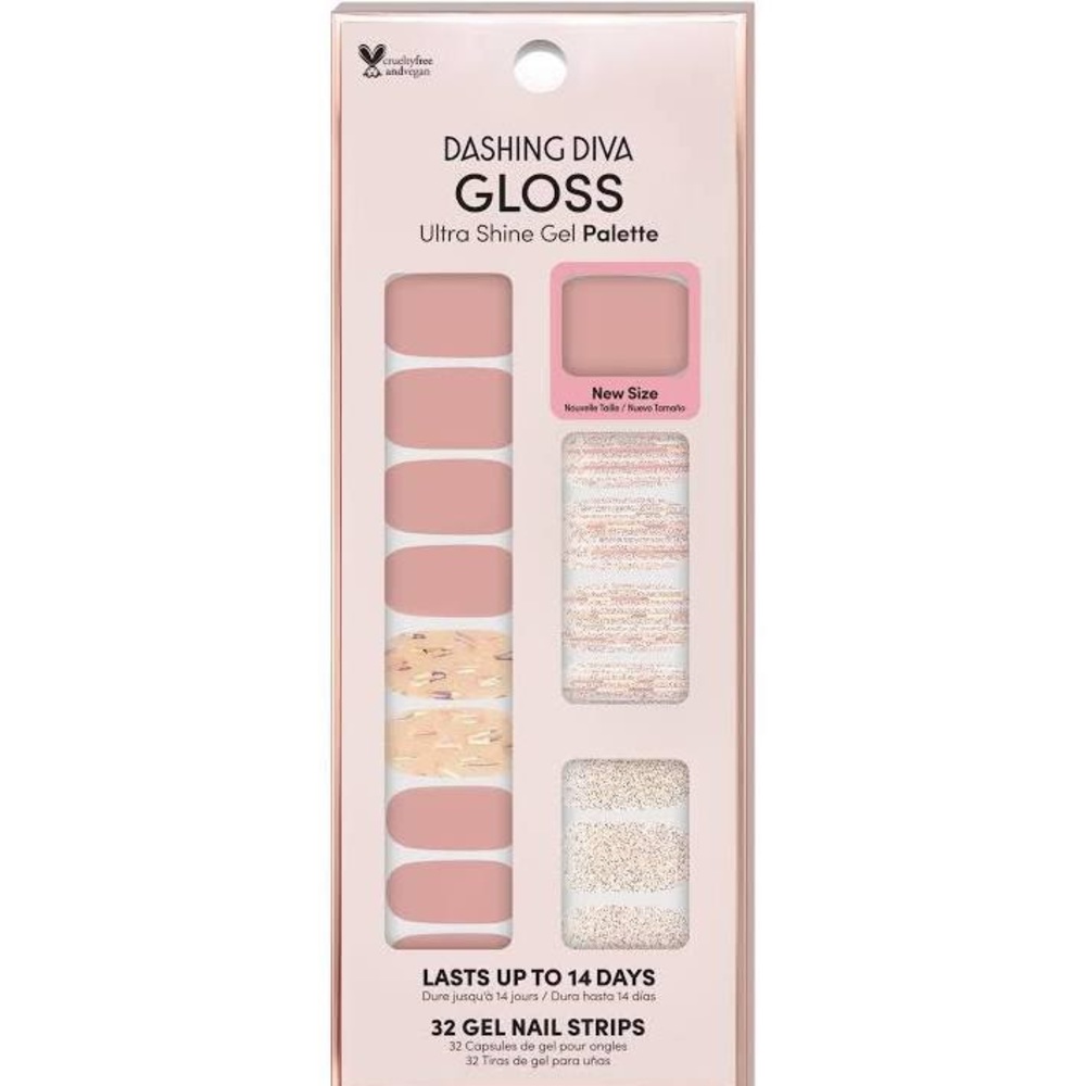 💟5 for $25💟 Dashing Diva Ultra Shine Gel Nail Strips in After Glow